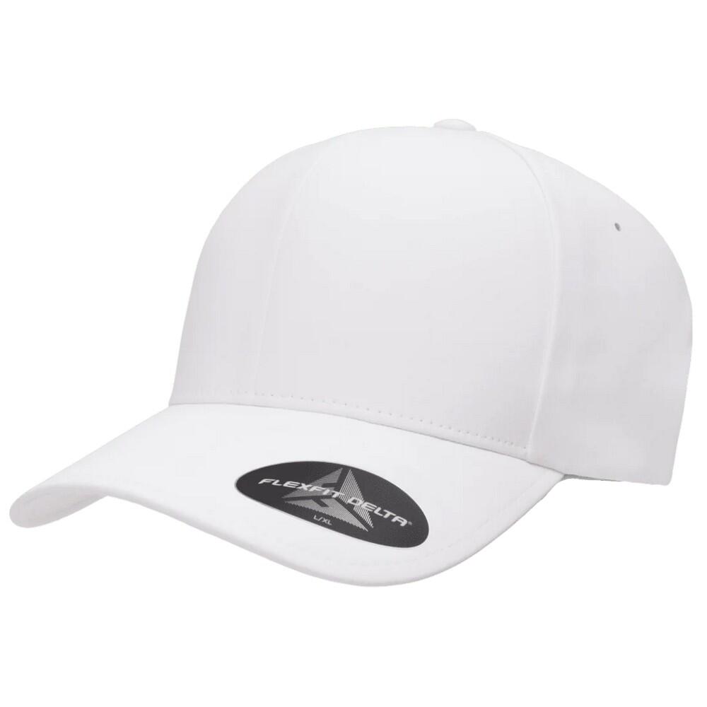 Boné de basebol Delta Plain (Branco) 4/4
