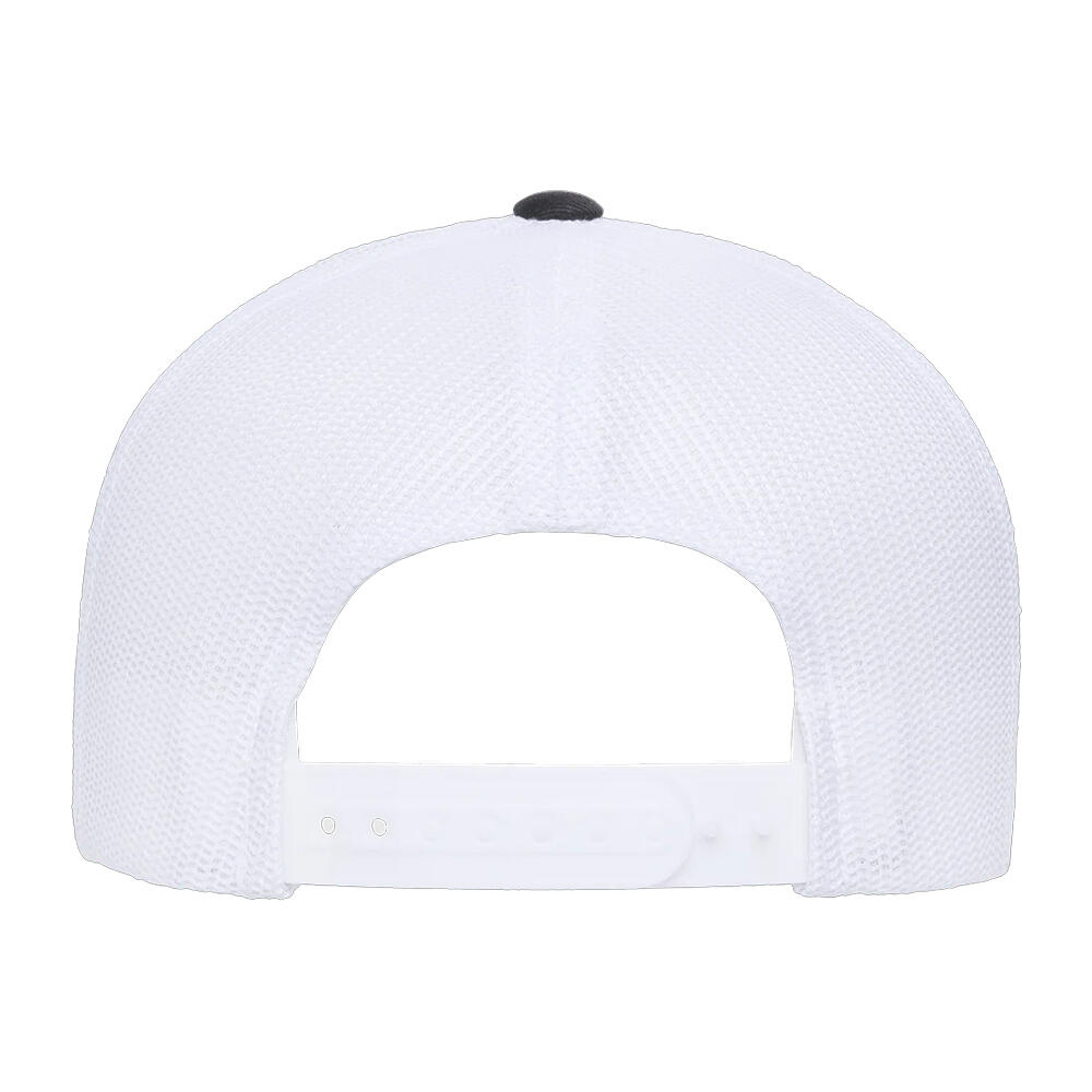 Boné de camionista reciclado de dois tons YP Classics (Preto / Branco) 2/3