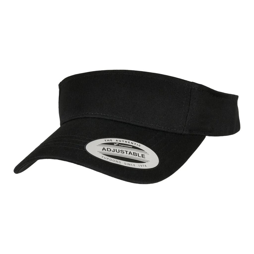 Curved Peak Visor Cap (Black)