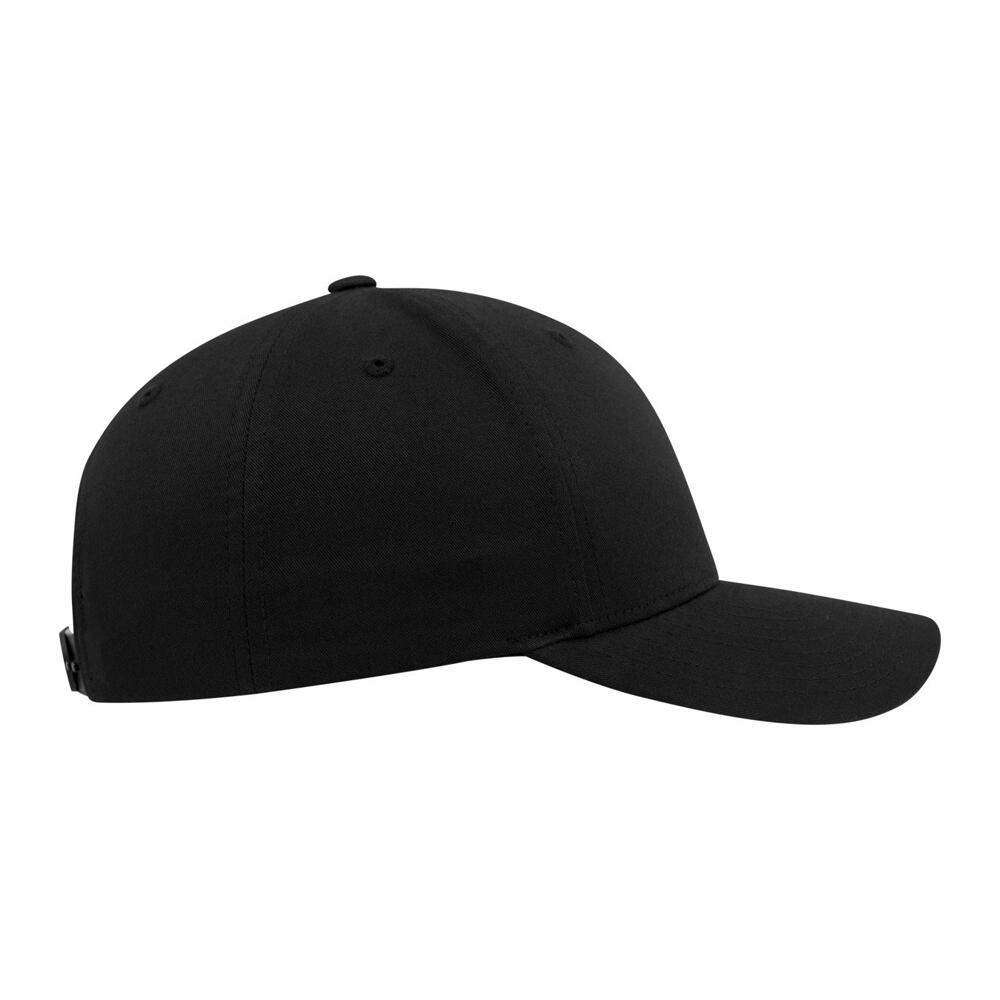 Boné clássico de pala curva com fecho de correr (Preto) 4/4