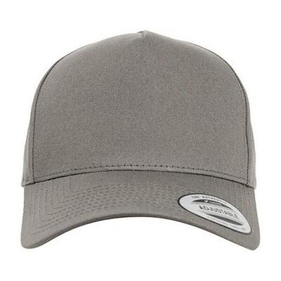 Klassieke 5 paneel snapback cap (grijs)