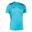 T-Shirt Manga Curta Futebol Homem Joma Championship VII Azul-Turquesa Fluor
