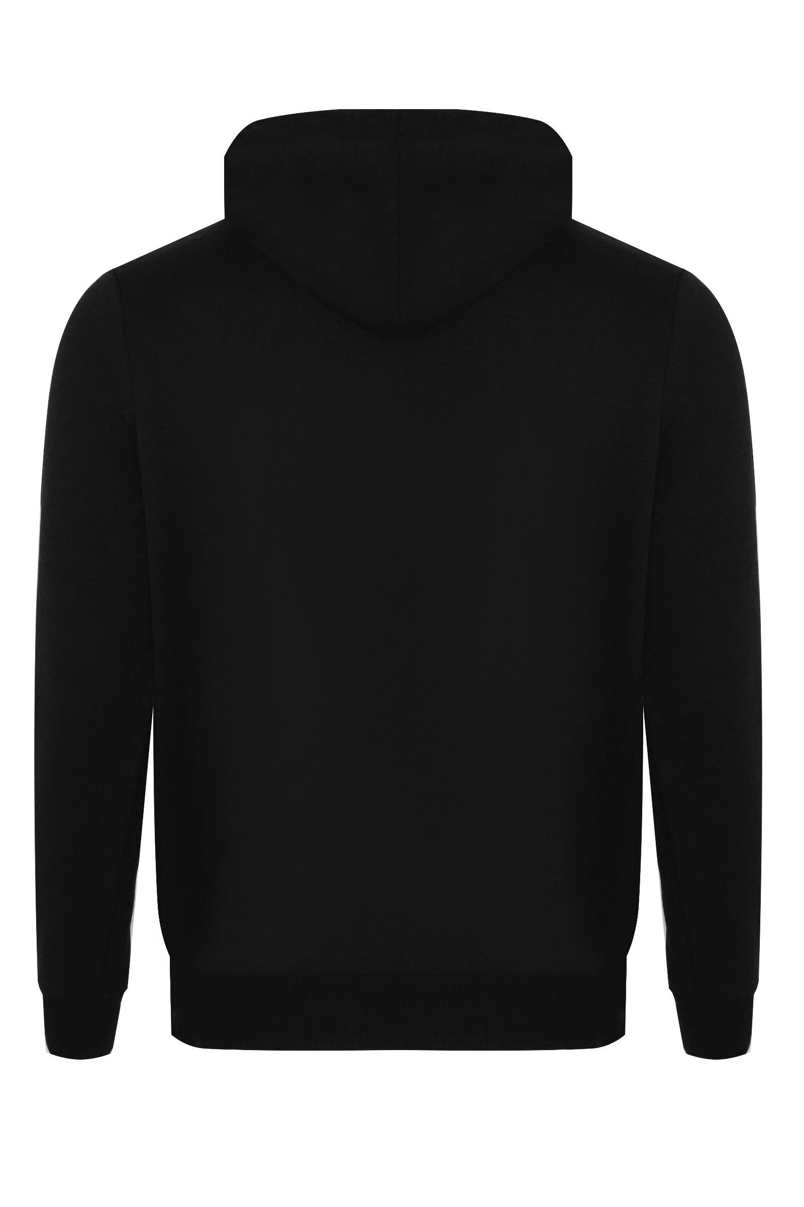 Sweat À Capuche Style Logo ESSENTIALS Homme (Noir) 2/4