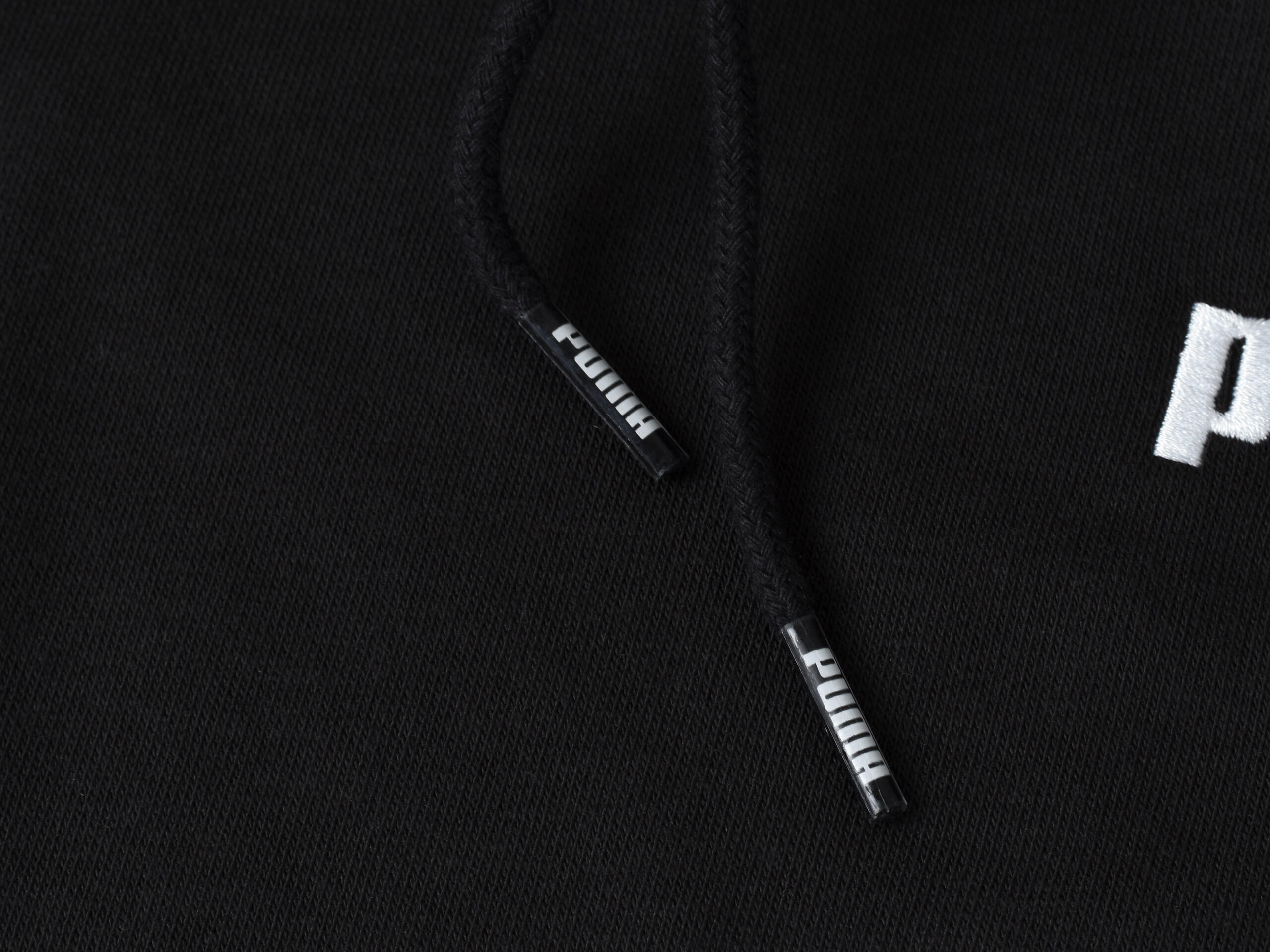 Sweat À Capuche Style Logo ESSENTIALS Homme (Noir) 4/4