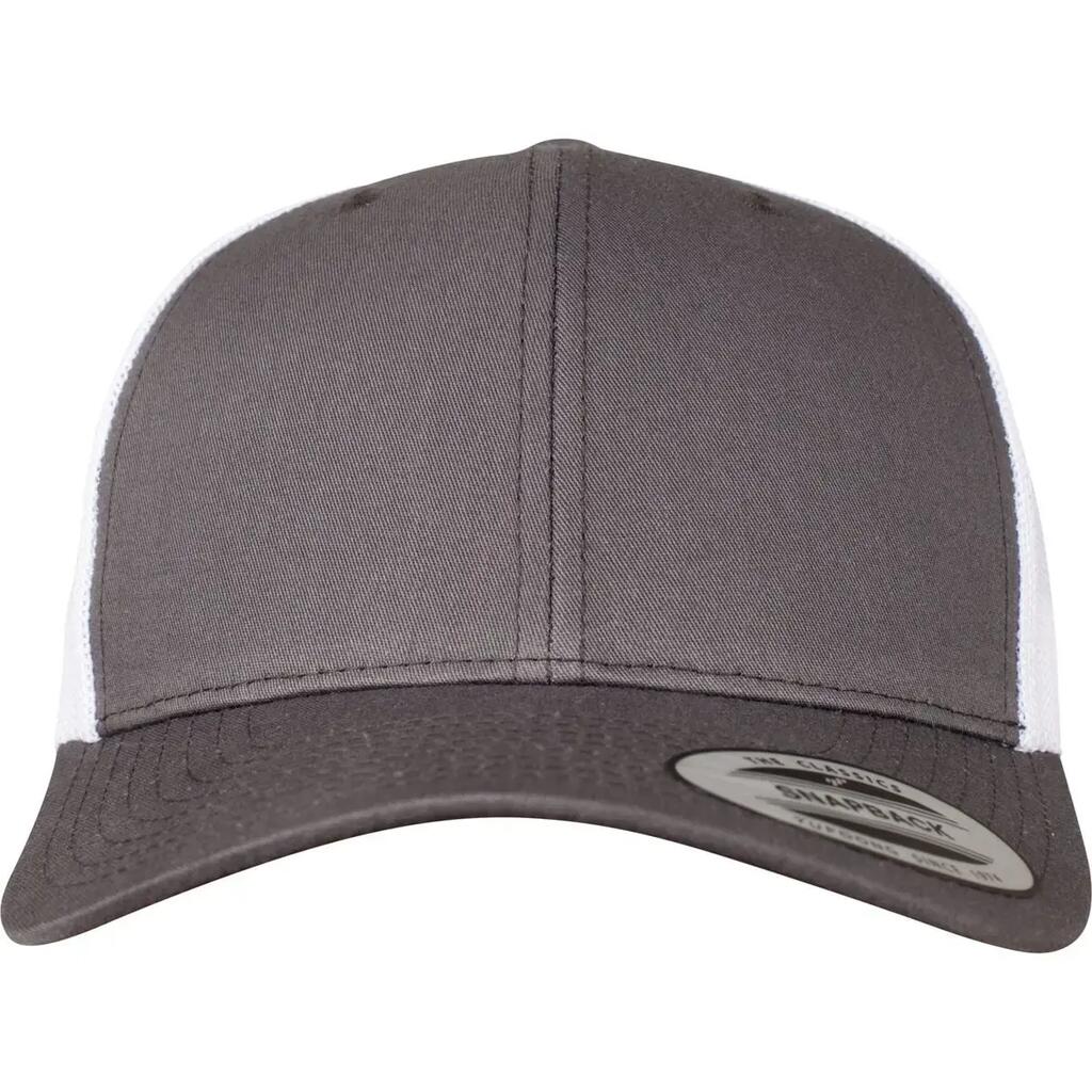 Retro Two Tone Trucker Cap (Dark Grey/White)