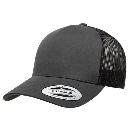 YP Klassiekers Retro 5 Paneel Trucker Cap (Wit)