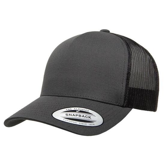YP Klassiekers Retro 5 Paneel Trucker Cap (Houtskool)