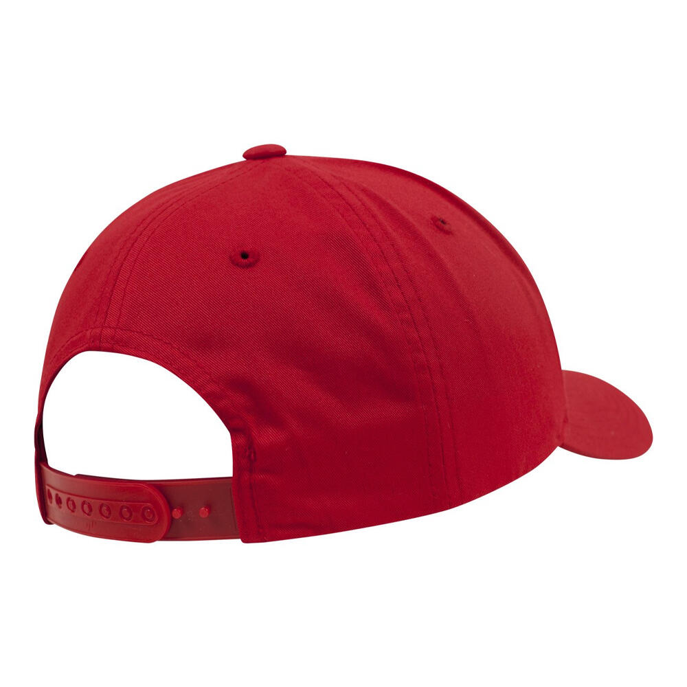 Boné clássico de pala curva com fecho de correr (Vermelho) 2/4