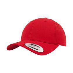 Klassieke Gebogen Piek Snapback Cap (Rood)