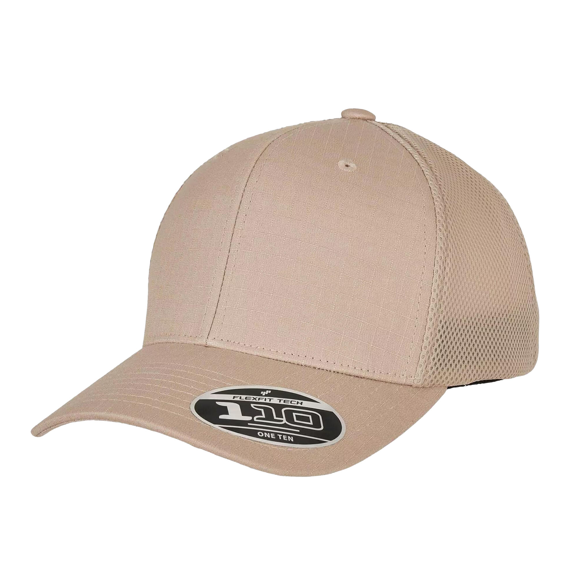 Cappellino Da Baseball Ricamato Flexfit 110 Kaki 4/4