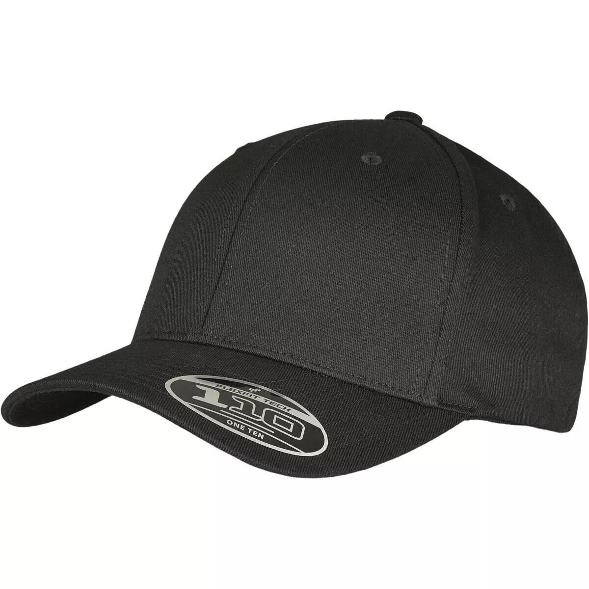 Boné de basebol com alça ajustável Wooly Combed (Preto) 4/4