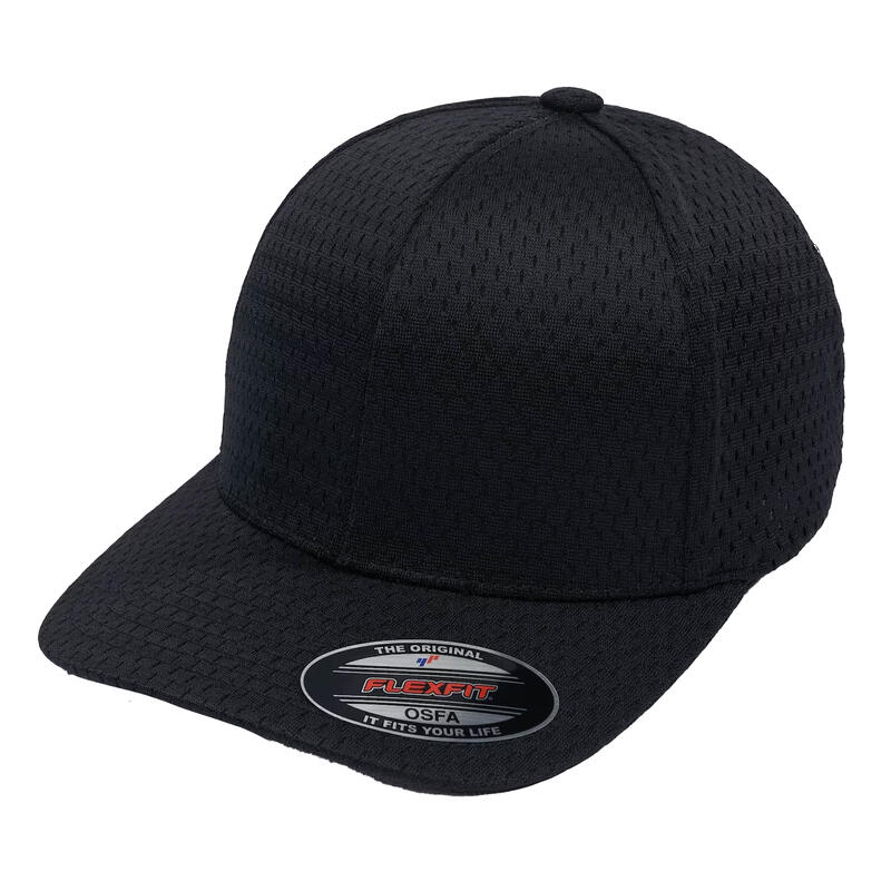 Mesh Athletic Baseball Cap (Zwart)