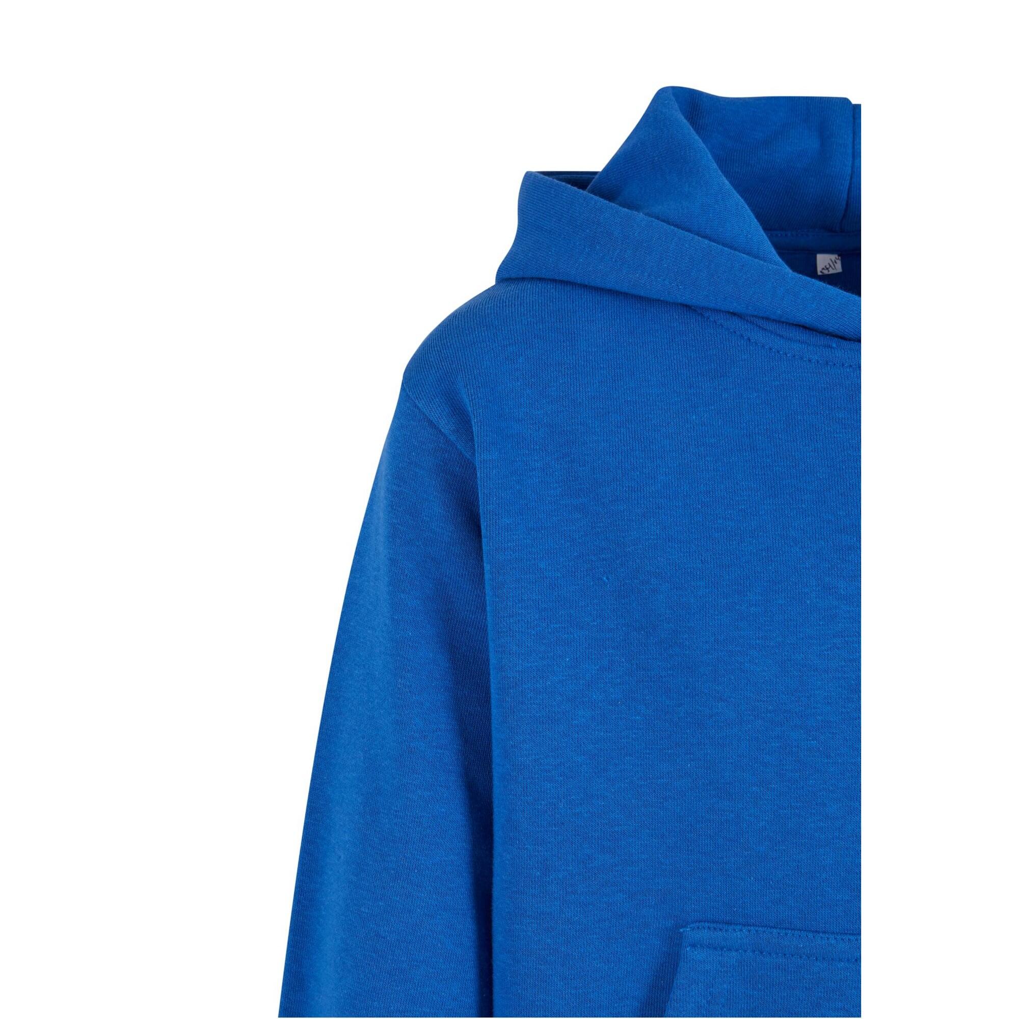 Felpa Con Cappuccio Ragazzi Urban Classics Blu Reale 3/4