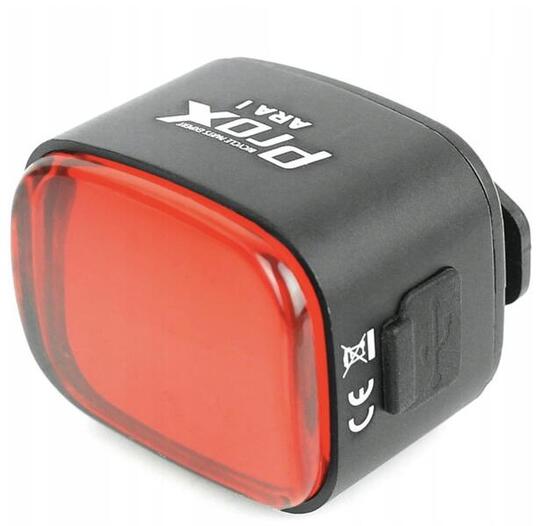 Luce posteriore LED 50 lumen rossa - USB-C