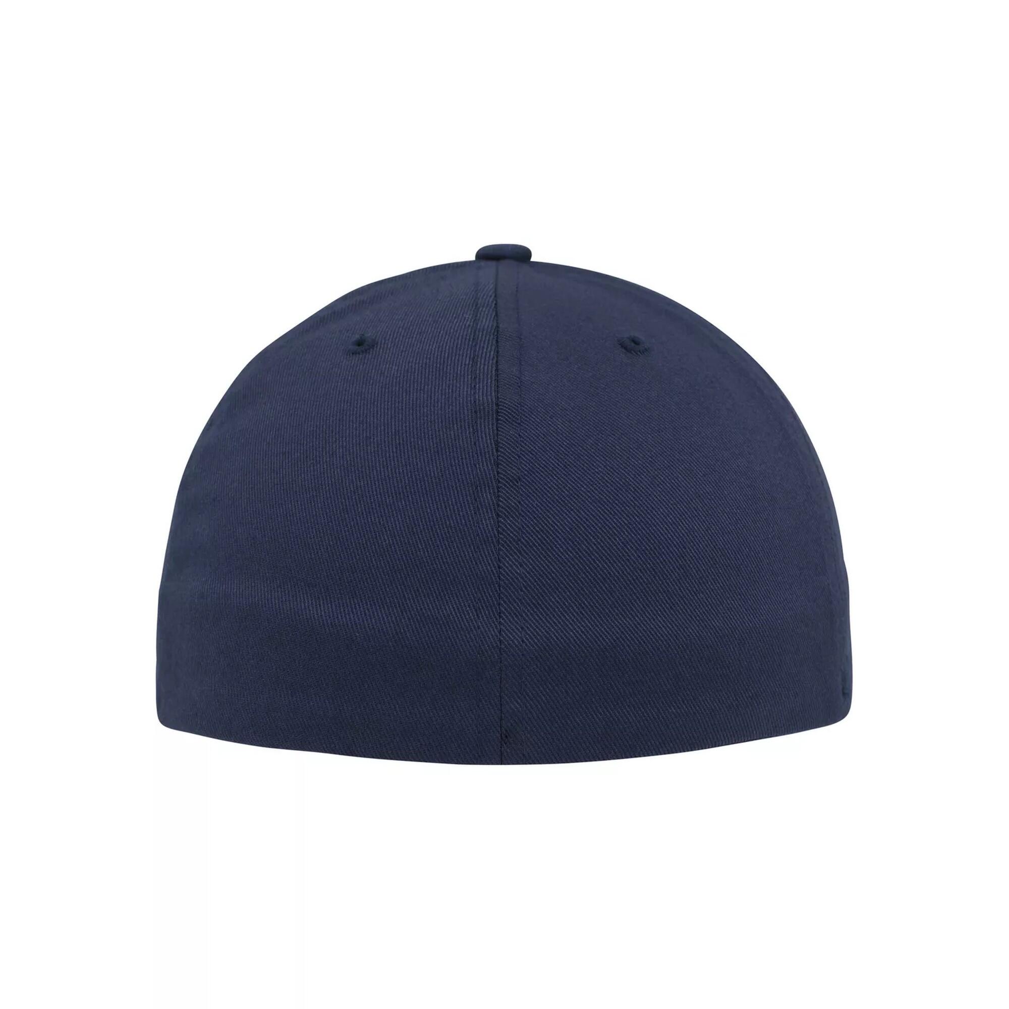 Cappellino Da Baseball Visiera Piatta Flexfit Blu Navy 2/5