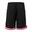 Heren Mesh Streep Shorts (Zwart/Rood/Wit)