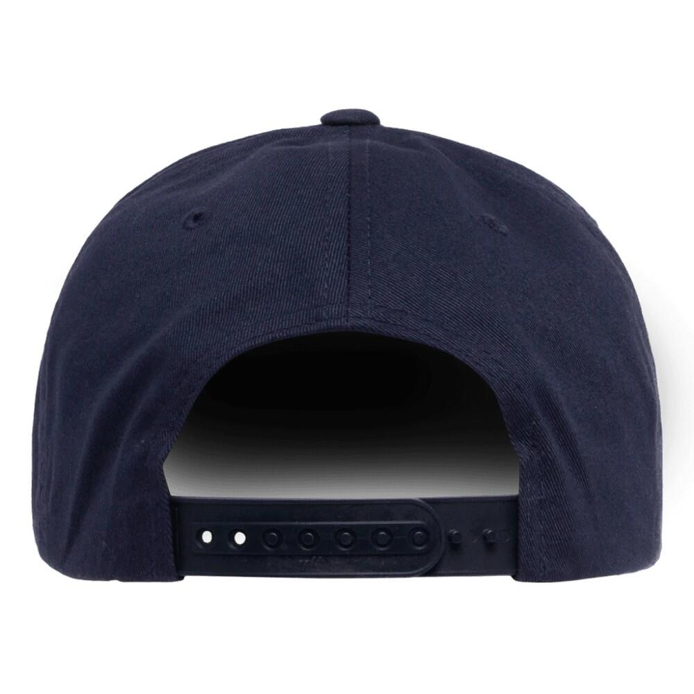 Boné de sarja de algodão com 5 painéis Snapback YP Classics (Azul Marinho) 2/3