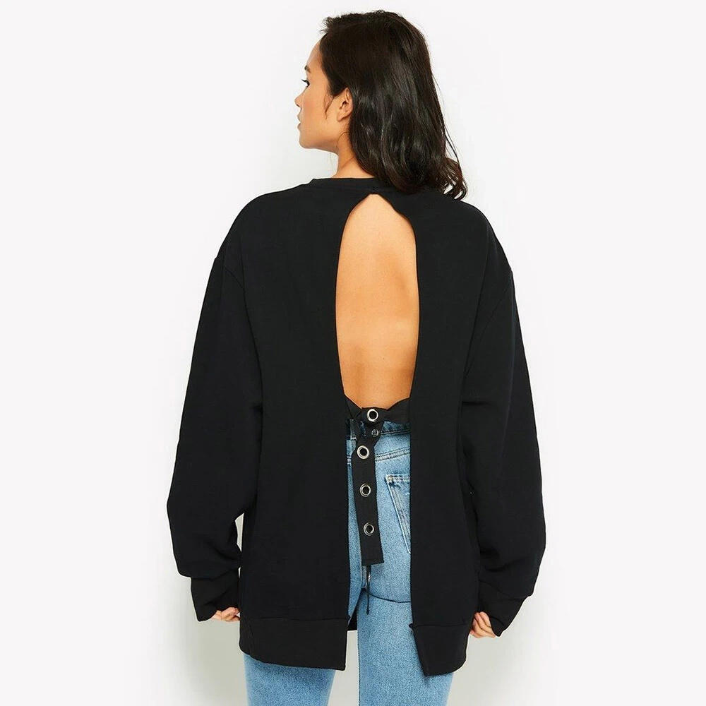 Pull de randonnée Ellesse Caterina Crew pour femme 3/4