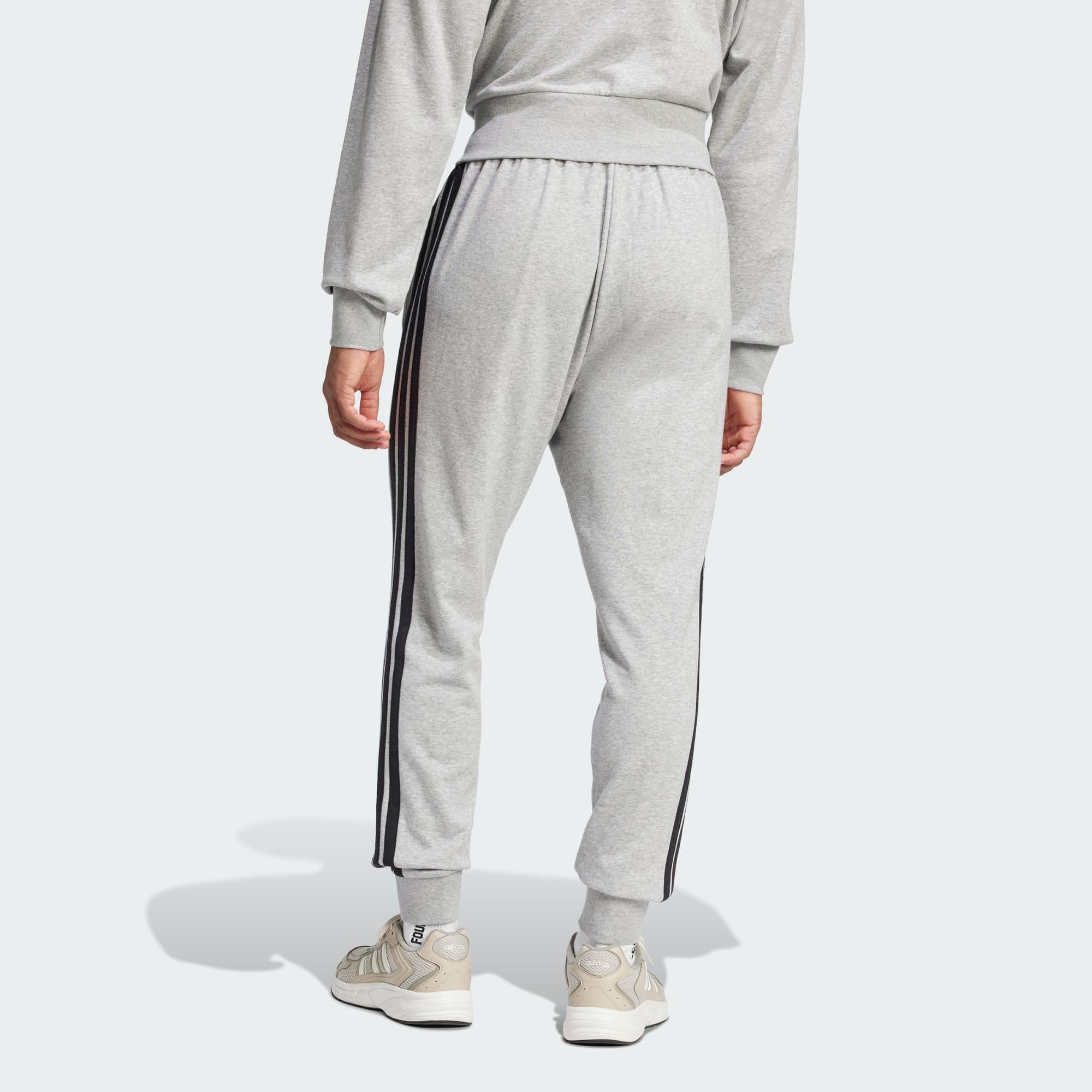 Essentials 3-Streifen French Terry Hose 3/7
