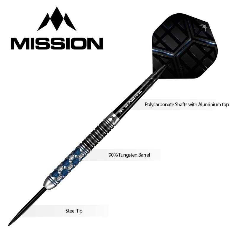 Mission Hexon Darts - Steel Tip - 90% - Blue PVD 2/6