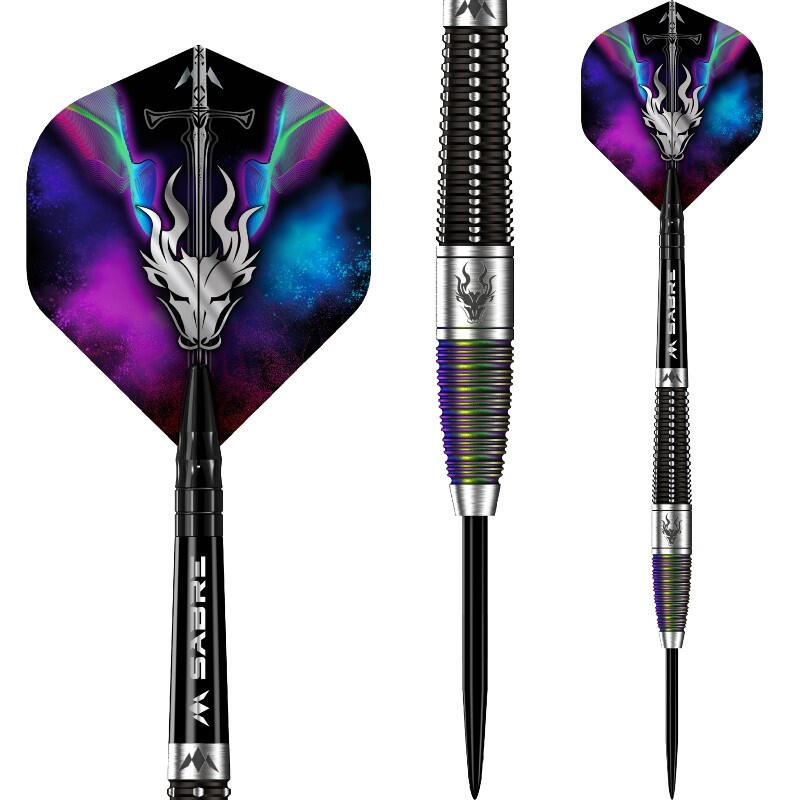 Mission Occult Darts - Steel Tip - 90% - Black & Coral PVD 3/7