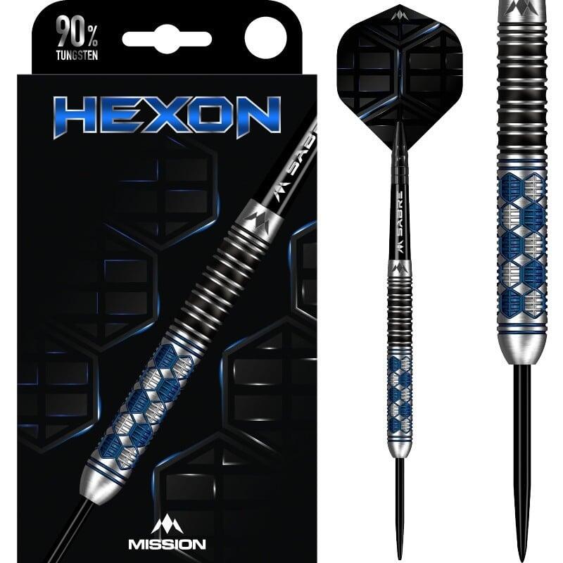 MISSION Mission Hexon Darts - Steel Tip - 90% - Blue PVD