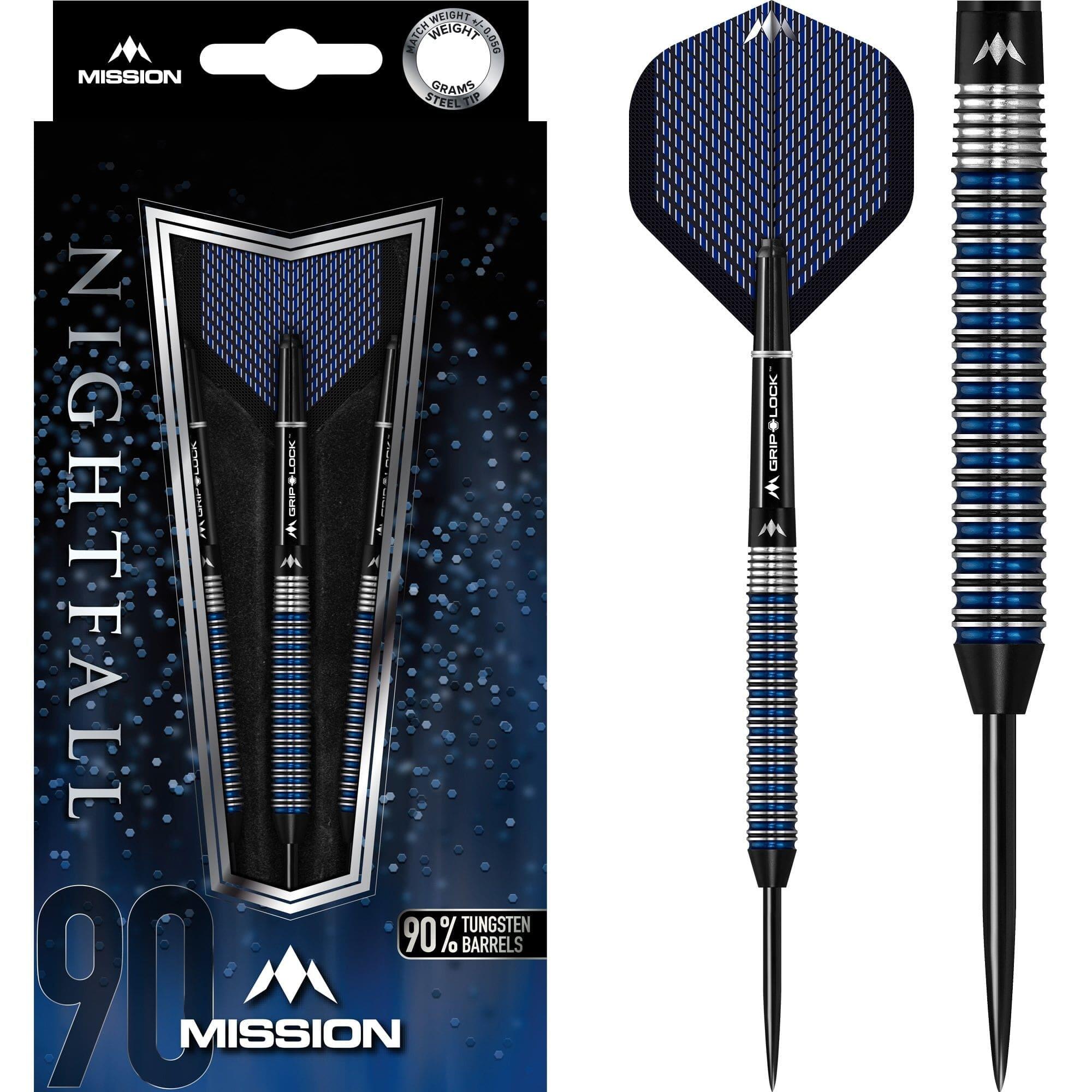 MISSION Mission Nightfall Darts - Steel Tip - M2 - Straight Ring