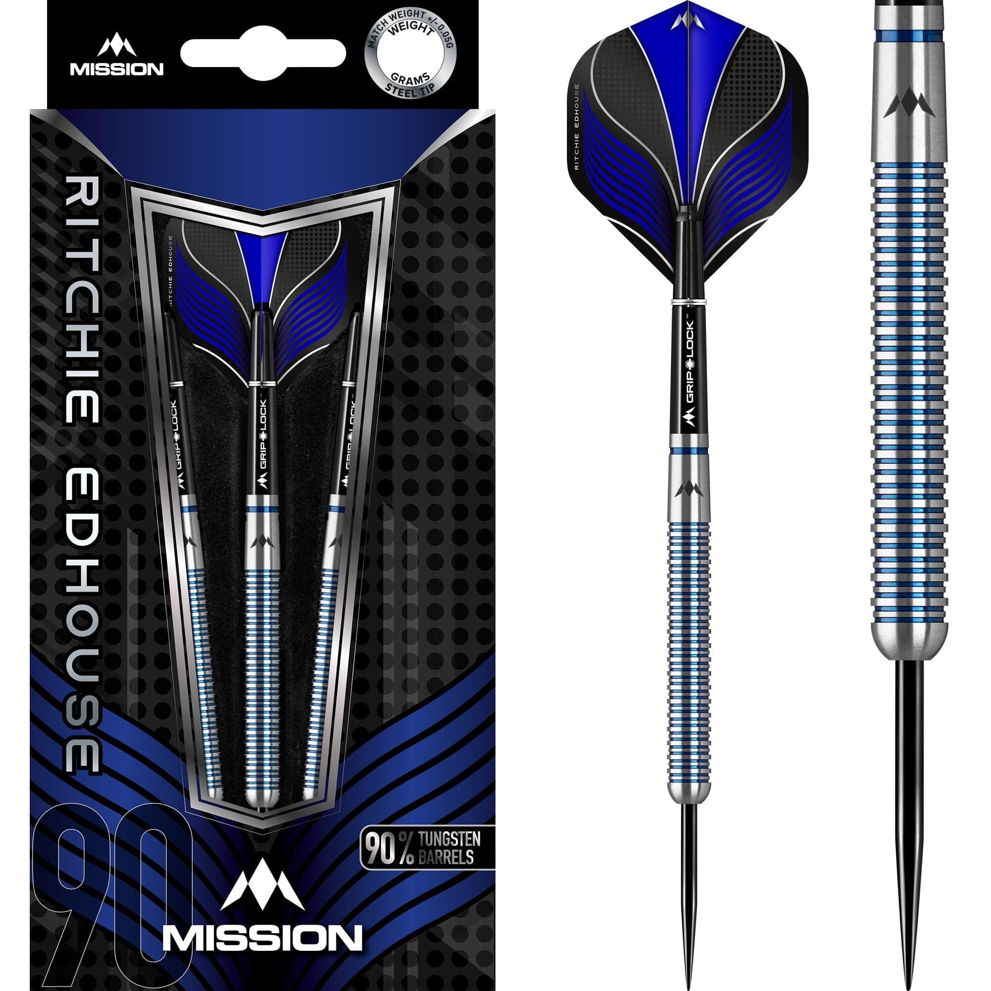 Mission Ritchie Edhouse Darts Steel Tip Blue MISSION Decathlon