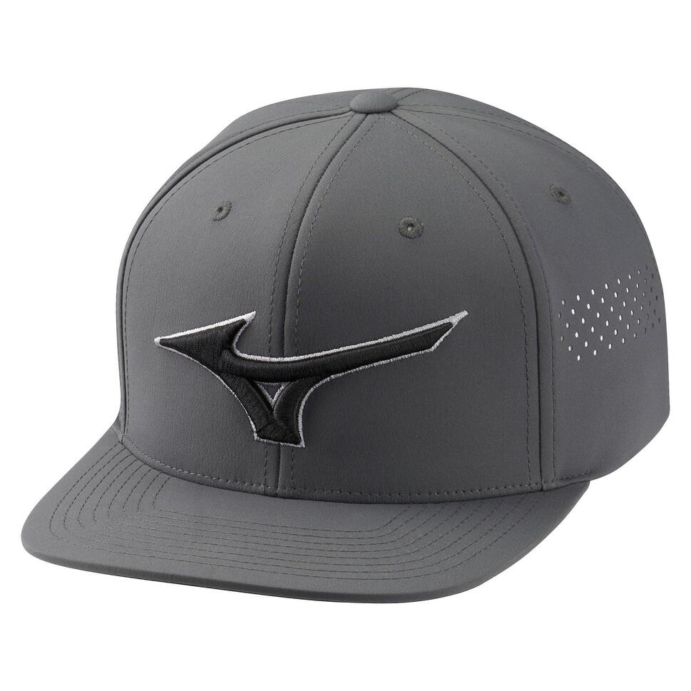 Czapka z daszkiem golf Mizuno Tour Flat Snapback Szary