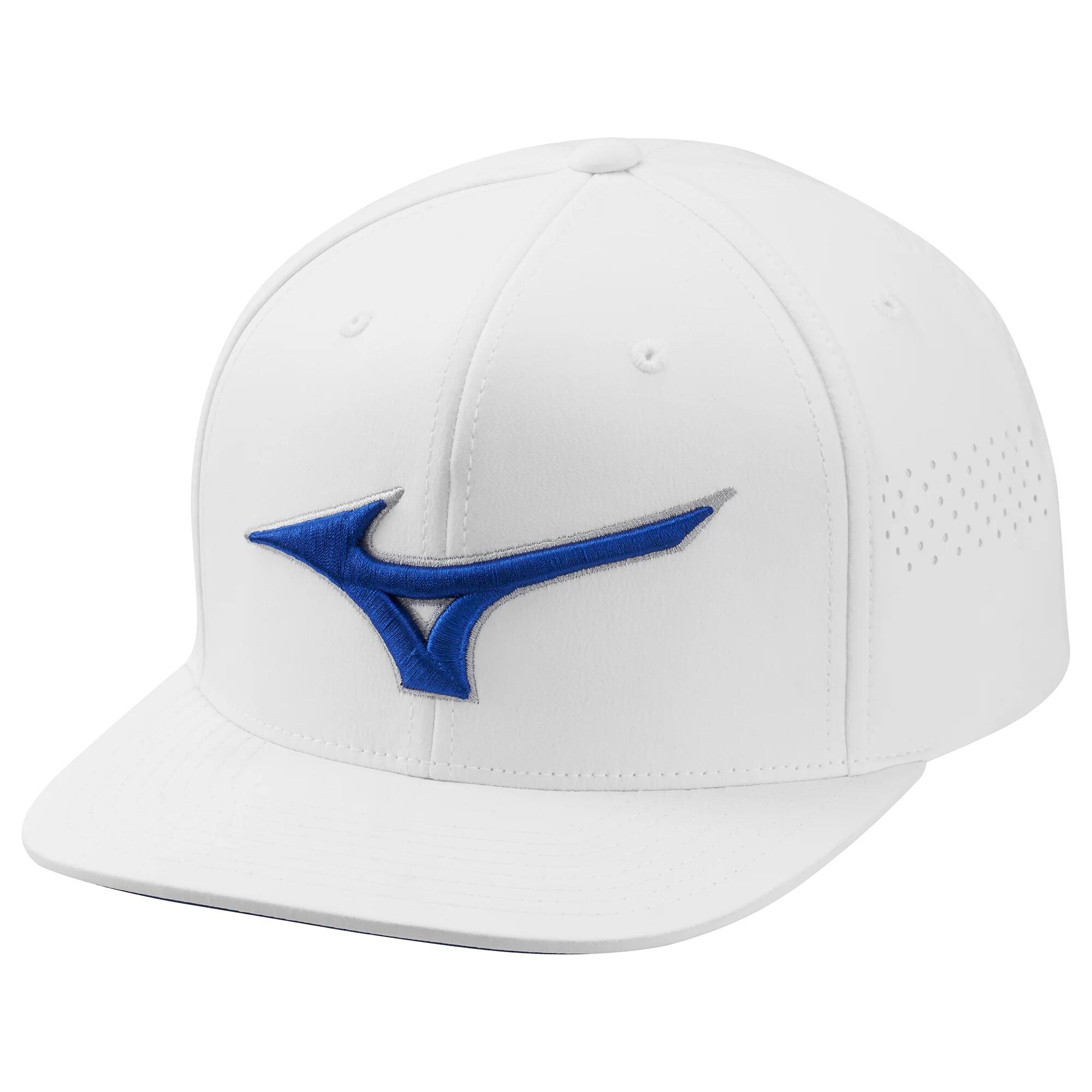 MIZUNO Tour Flat Snapback Golfcap - Golfpet - Wit
