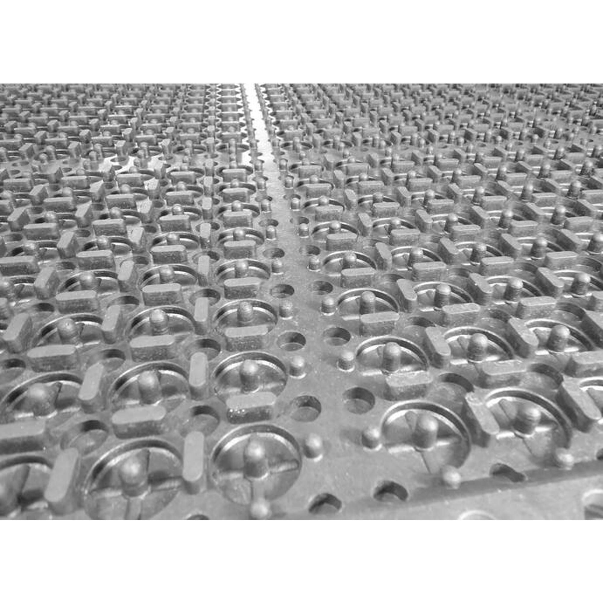 Placă de cauciuc 14mm sistem Click - 90 x 90 cm - Gri