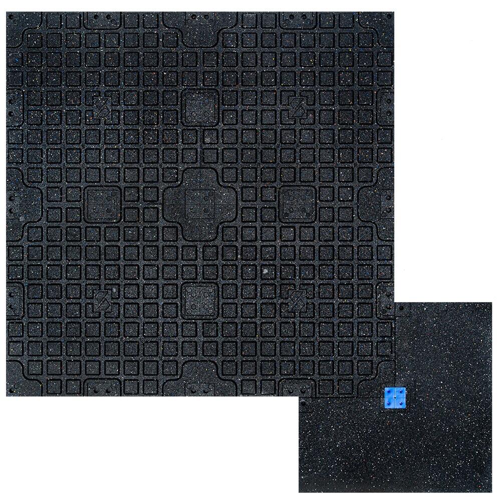 Hoekstuk rubber rand sportvloer 'BEACH' - 50x50 cm - 20 mm 6/7
