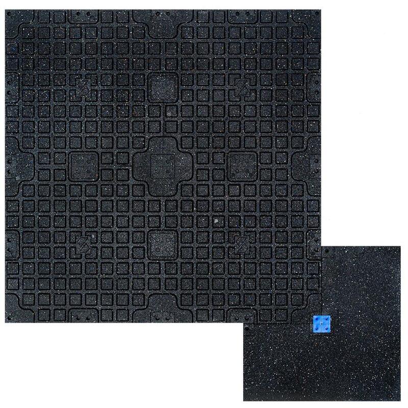 Colțar cauciucat pentru pardoseală sportivă BEACH - 25x25 cm - 20 mm