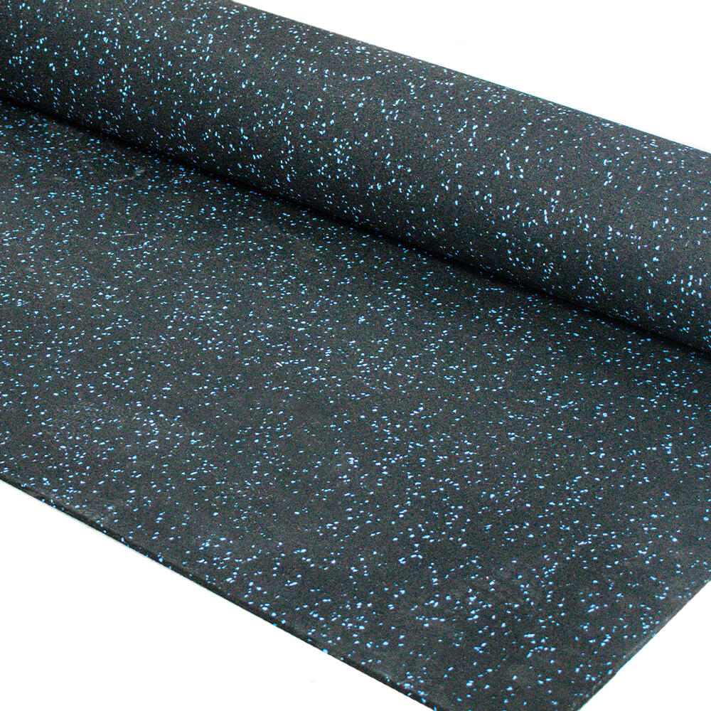 Pavimentazione sportiva - Rotolo da 12,5 m² - Spessore 6 mm - Nero / Blu 2/7