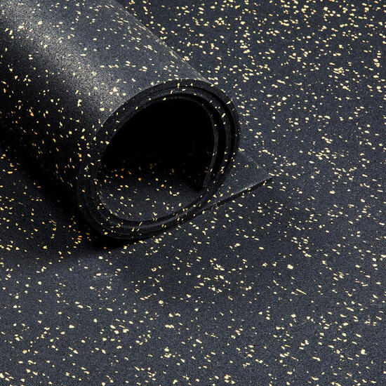 Pavimento sportivo - Rotolo da 125 m² - Spessore 6 mm - Nero / Giallo