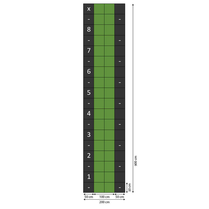 Dale Combi Sprinttrack - 9 x 2 metri