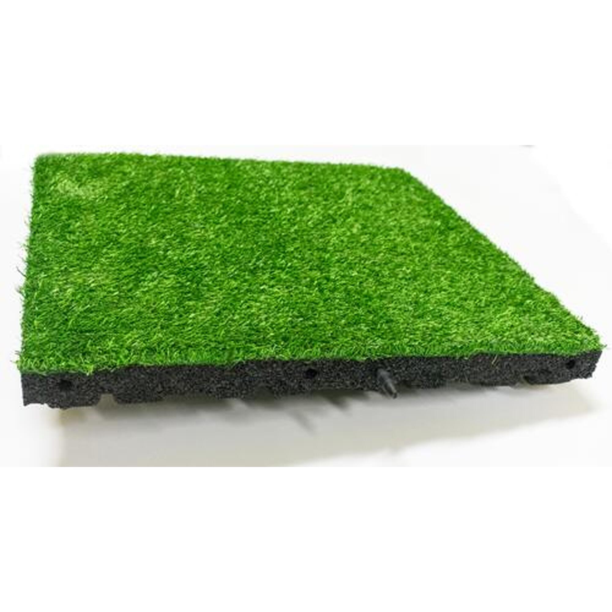 Dală de gazon artificial din cauciuc 55mm - 50x50 cm