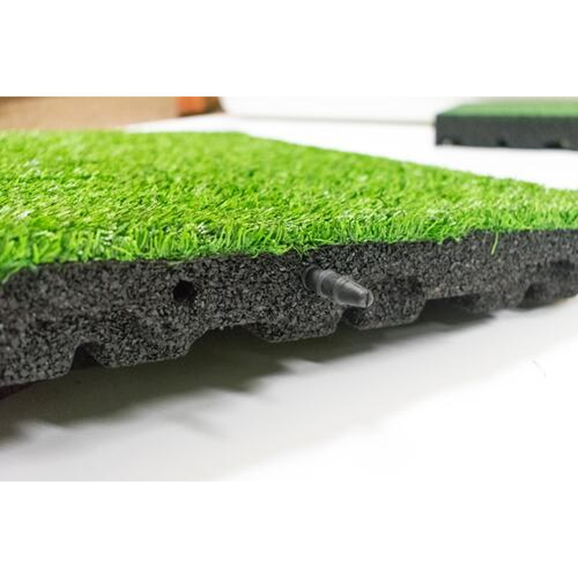 Dală de gazon artificial din cauciuc 55mm - 50x50 cm