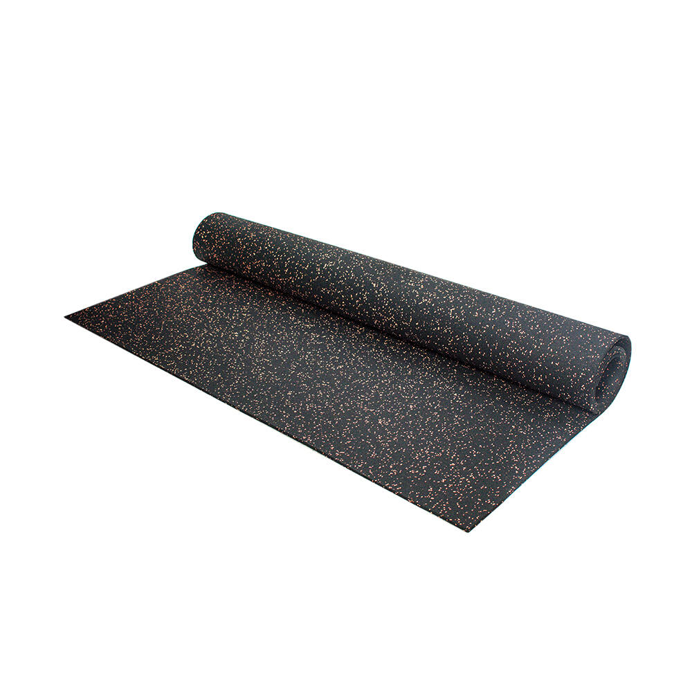 Pavimentazione sportiva - Rotolo da 12,5 m² - Spessore 6 mm - Nero / Arancione 3/7