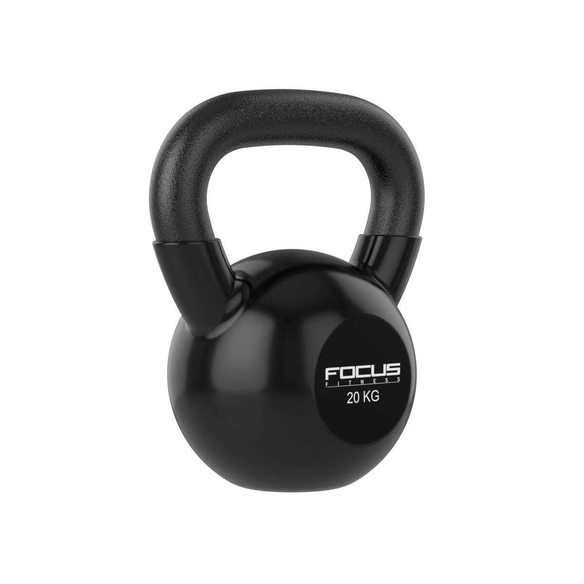 Kettlebell Vinyl - 20 kg - Zwart 2/6