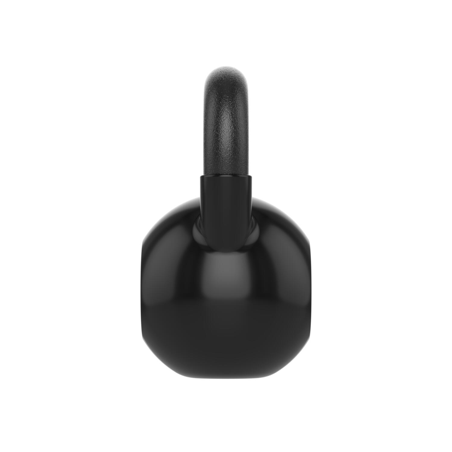 Kettlebell Vinyl - 20 kg - Zwart 3/6
