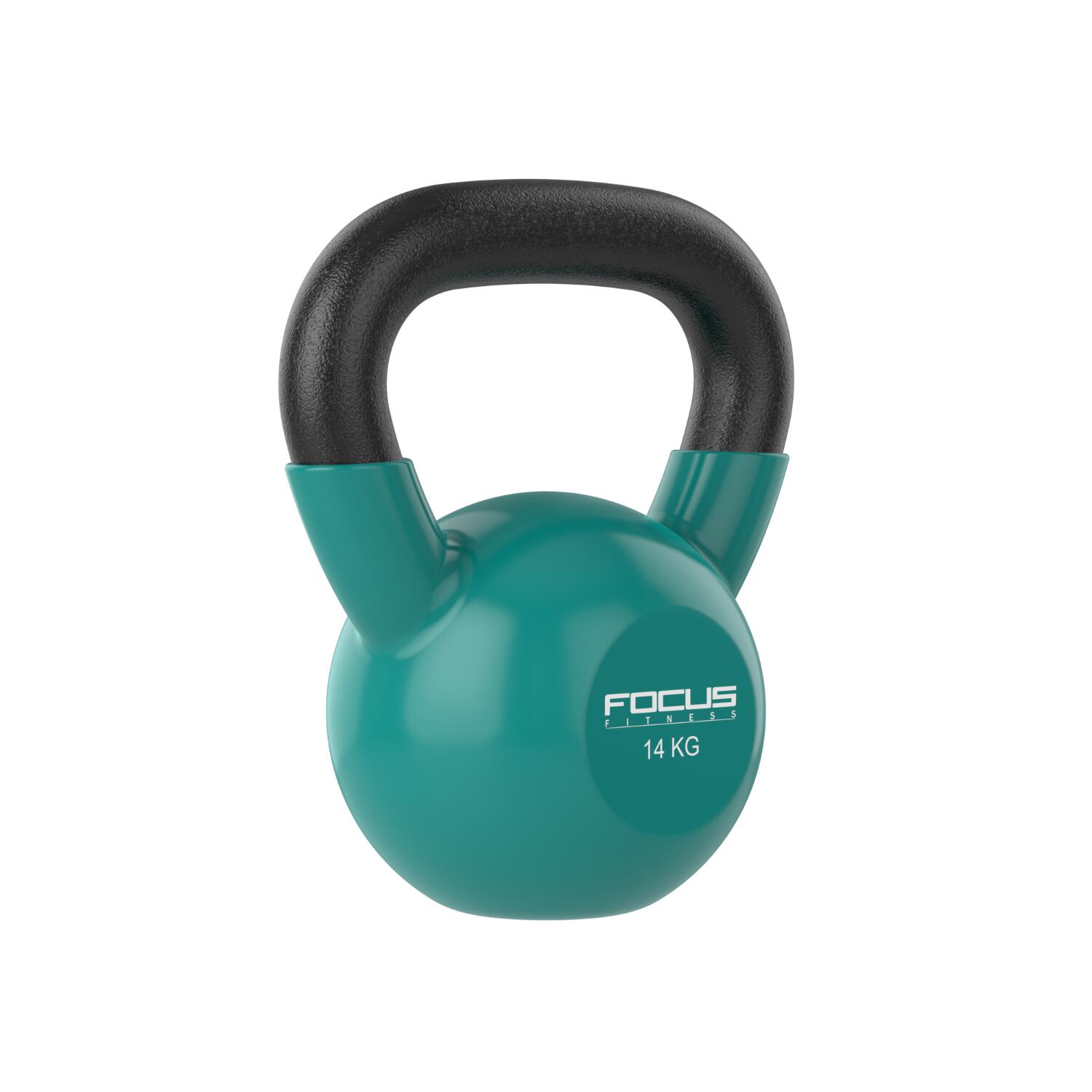 Kettlebell Vinyl - 14 kg - Groen 2/6