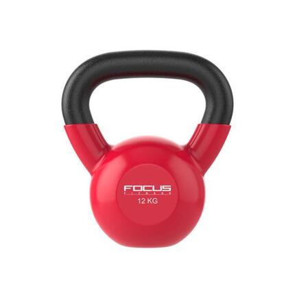 Kettlebell Vinyl - 18 kg - Grijs