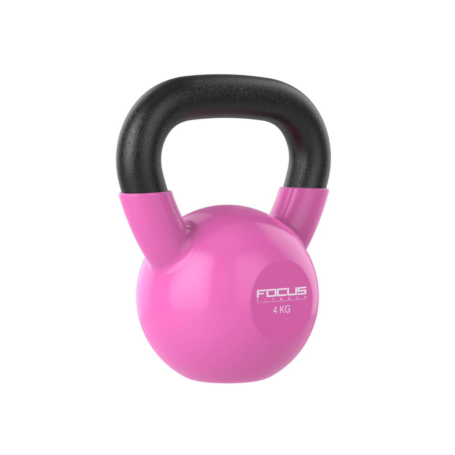 Kettlebell Vinyl - 4 kg - Rose 2/6