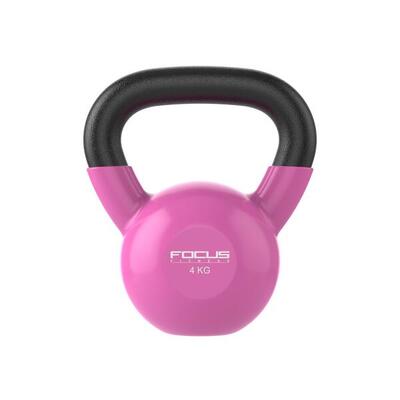 Kettlebell vinyl - 4 kg - roze