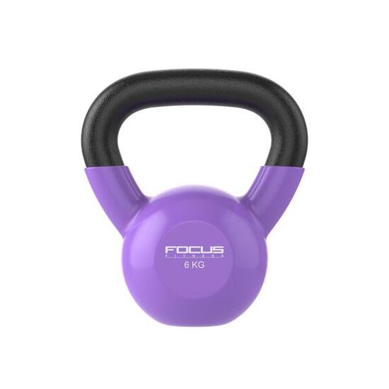 Kettlebell Vinyl - 6 kg - Violet