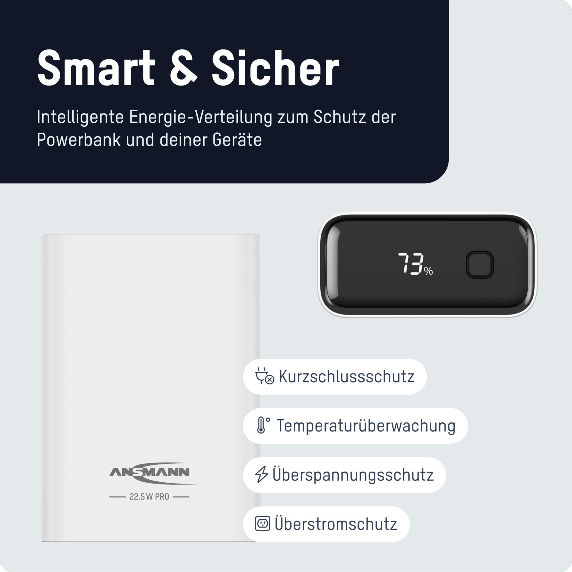 Powerbank 20000 mAh PB222PD weiß 2/7