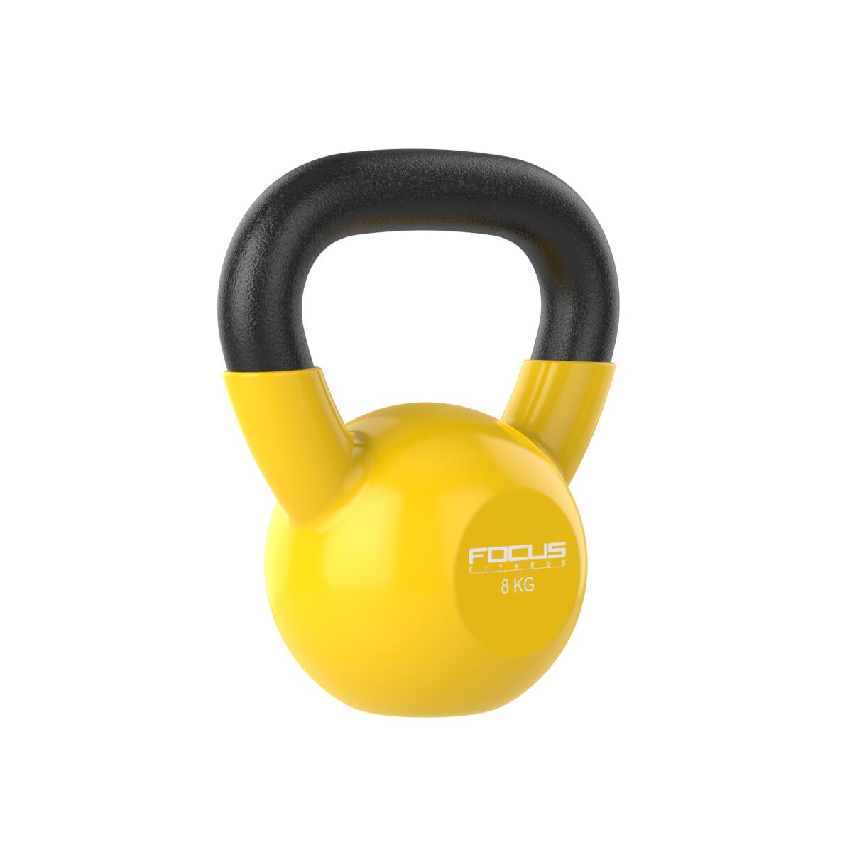 Kettlebell Vinyl - 8 kg - Jaune 2/5
