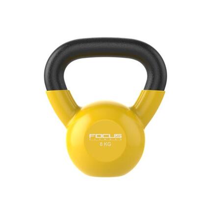Kettlebell Vinyl - 8 kg - Jaune