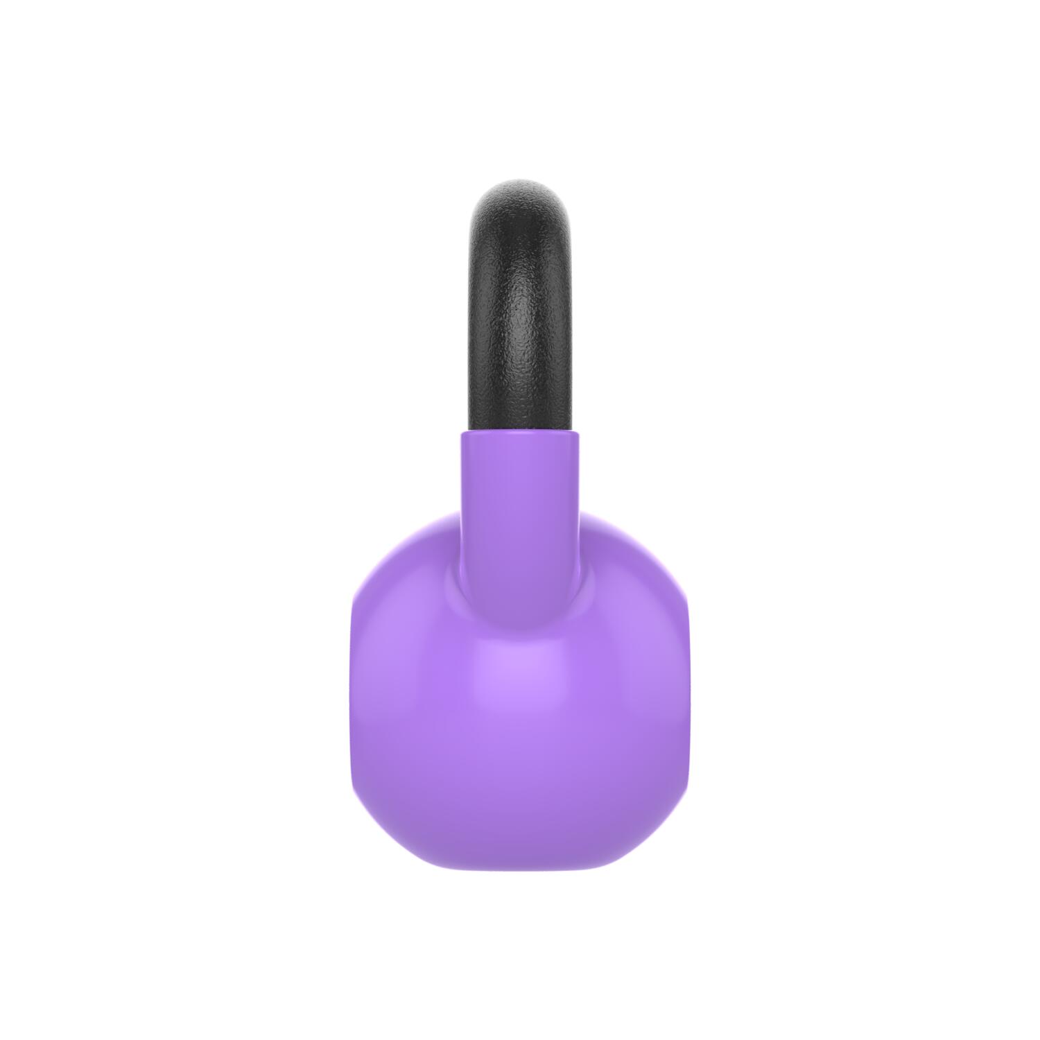 Kettlebell Vinyl - 6 kg - Paars 3/6